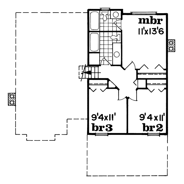 upper floor house blueprint