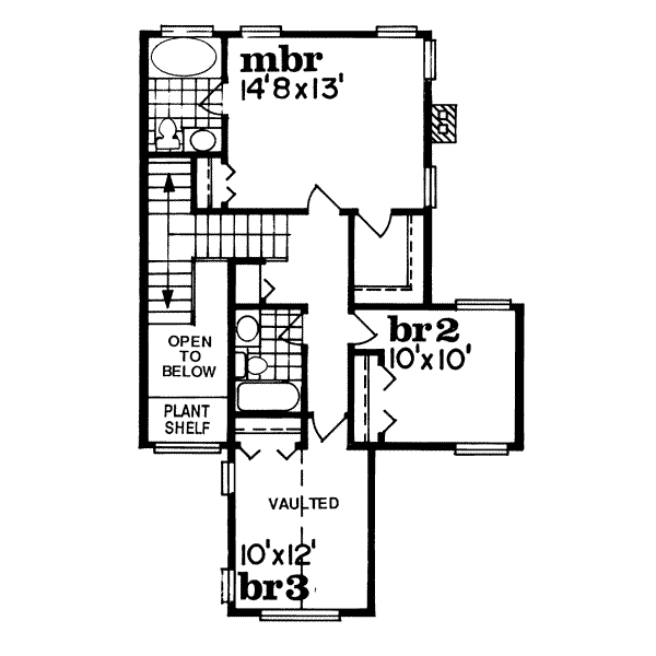 upper floor house blueprint