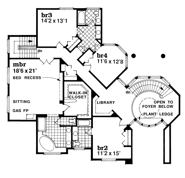upper floor house blueprint