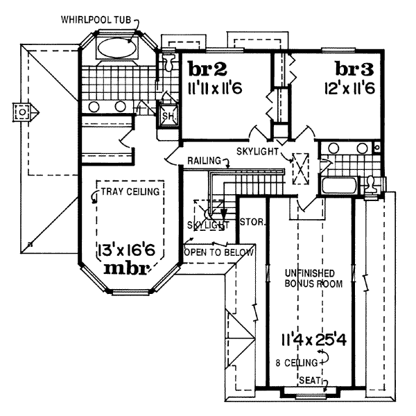 upper floor house blueprint
