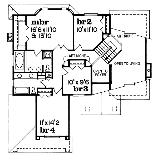 upper floor house blueprint