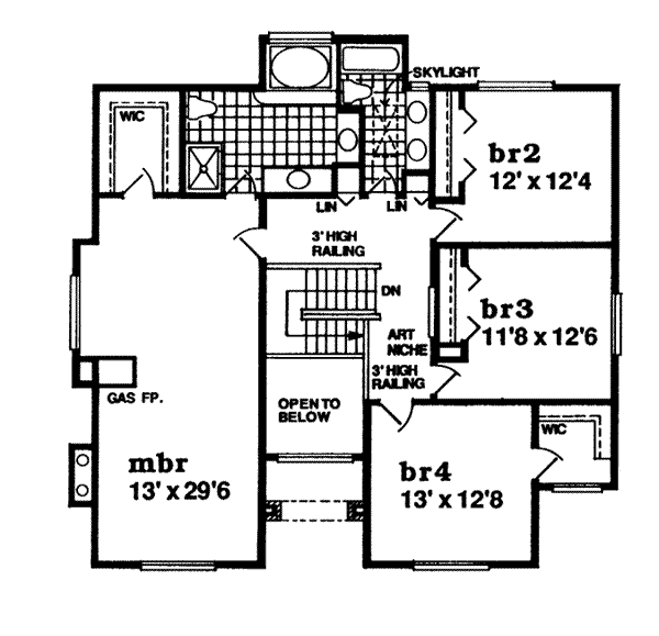 upper floor house blueprint