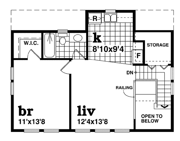 upper floor house blueprint
