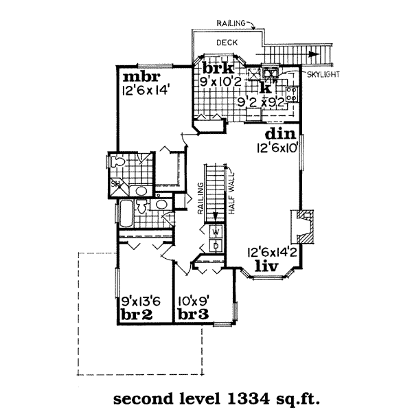 upper floor house blueprint