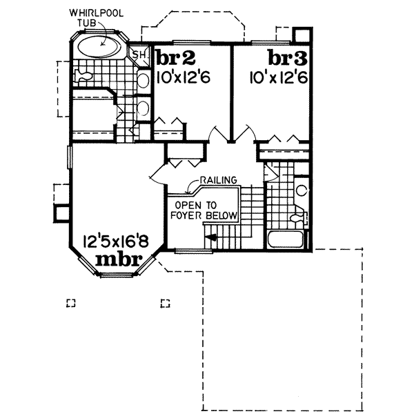 upper floor house blueprint