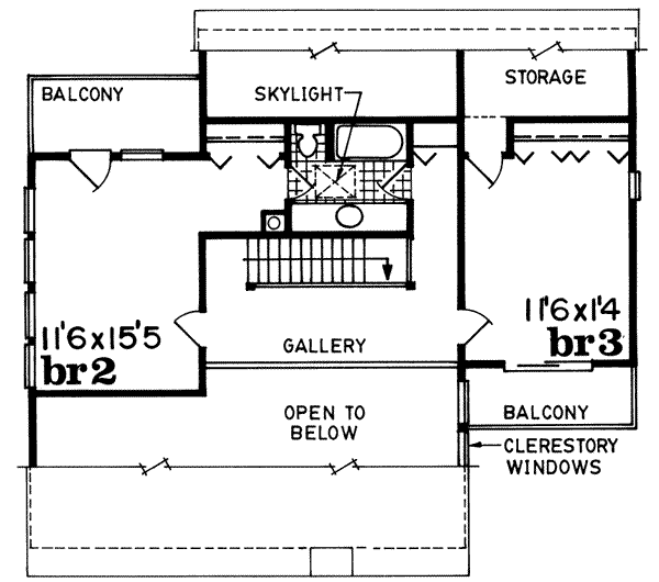 upper floor house blueprint