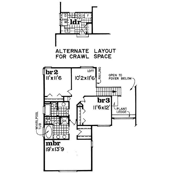 upper floor house blueprint