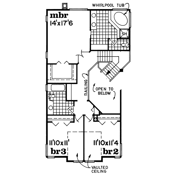 upper floor house blueprint