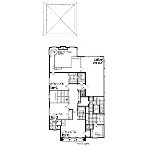 upper floor house blueprint