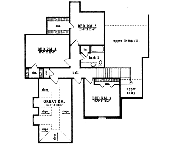 upper floor house blueprint