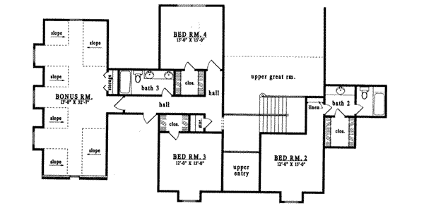 upper floor house blueprint