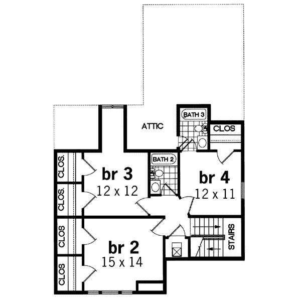 upper floor house blueprint