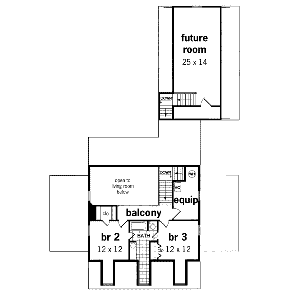 upper floor house blueprint