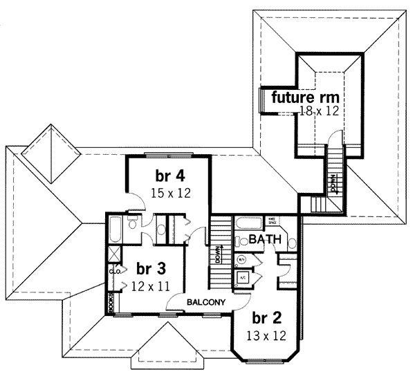 upper floor house blueprint