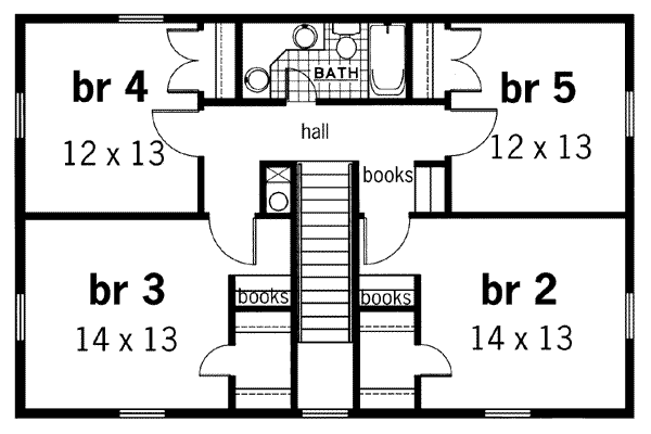 upper floor house blueprint