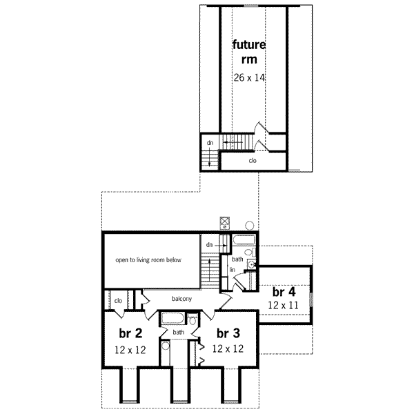upper floor house blueprint