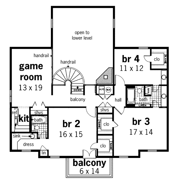 upper floor house blueprint