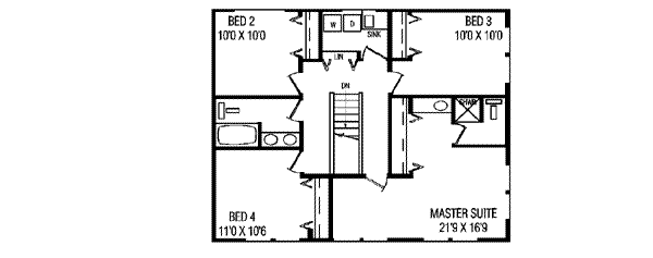 upper floor house blueprint