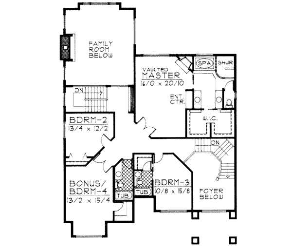 upper floor house blueprint