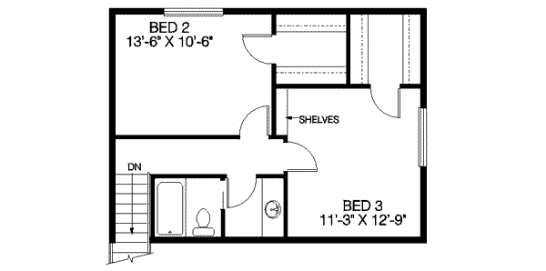 upper floor house blueprint