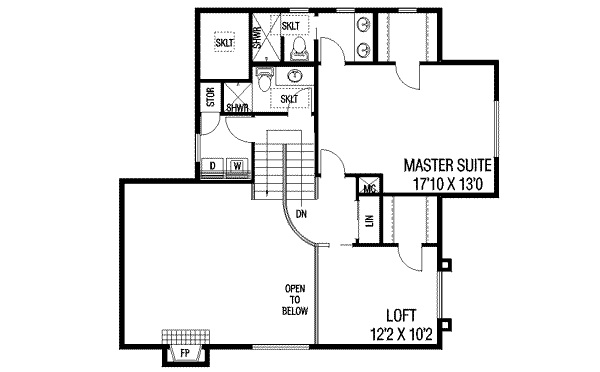 upper floor house blueprint