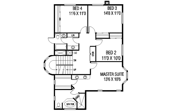upper floor house blueprint