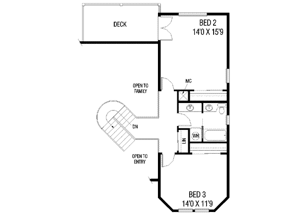 upper floor house blueprint