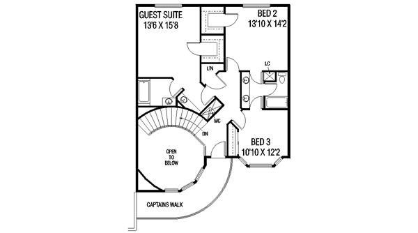 upper floor house blueprint