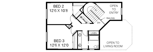 upper floor house blueprint