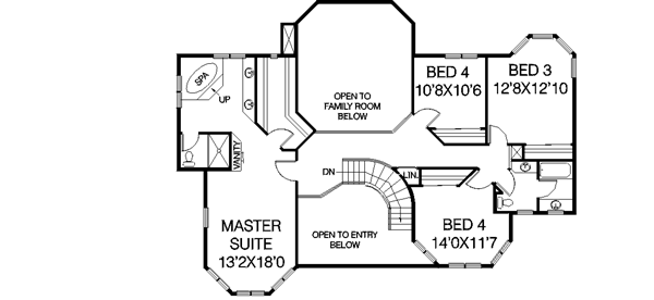 upper floor house blueprint