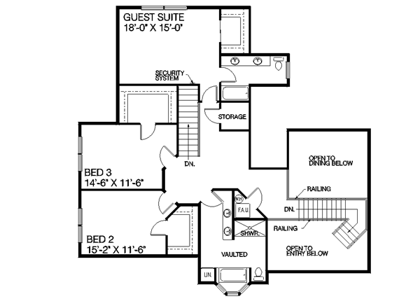upper floor house blueprint