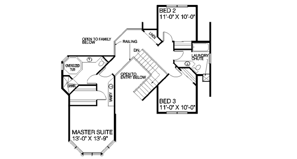 upper floor house blueprint