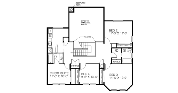 upper floor house blueprint