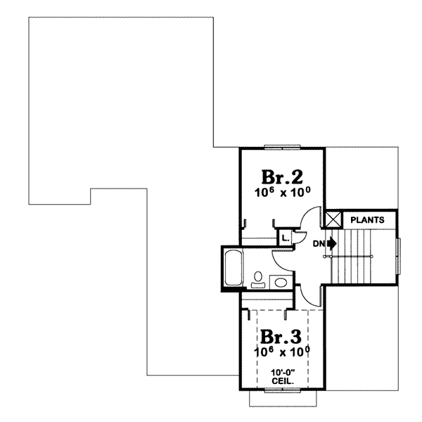 upper floor house blueprint