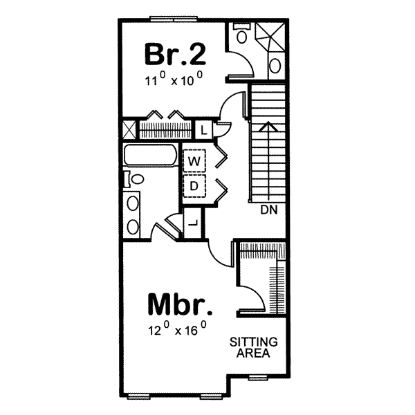 upper floor house blueprint