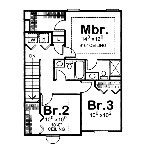 upper floor house blueprint