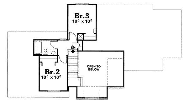 upper floor house blueprint