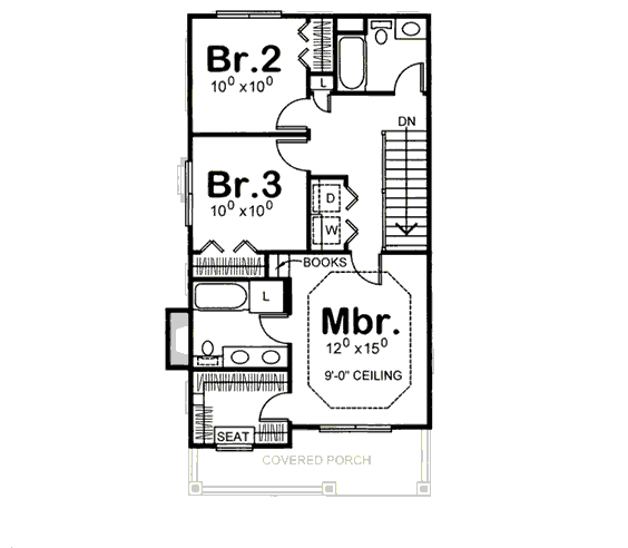upper floor house blueprint