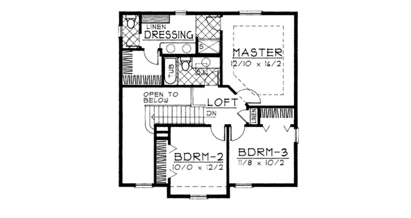 upper floor house blueprint