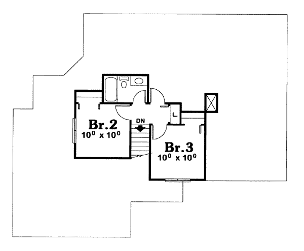upper floor house blueprint