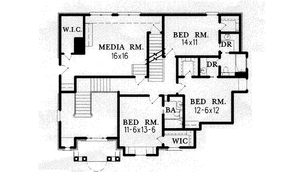 upper floor house blueprint
