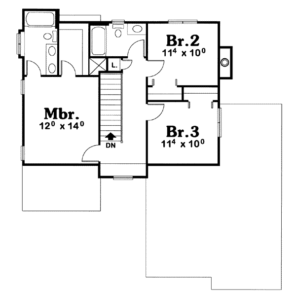 upper floor house blueprint