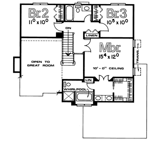 upper floor house blueprint