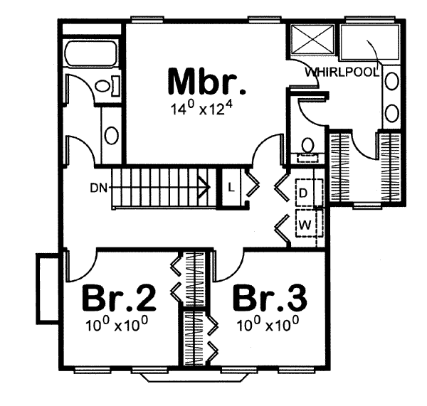 upper floor house blueprint