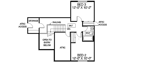 upper floor house blueprint