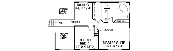 upper floor house blueprint