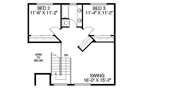 upper floor house blueprint