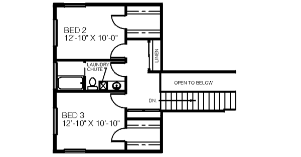 upper floor house blueprint