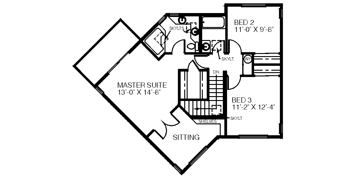 upper floor house blueprint