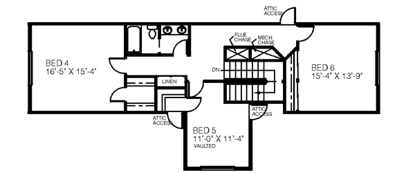 upper floor house blueprint